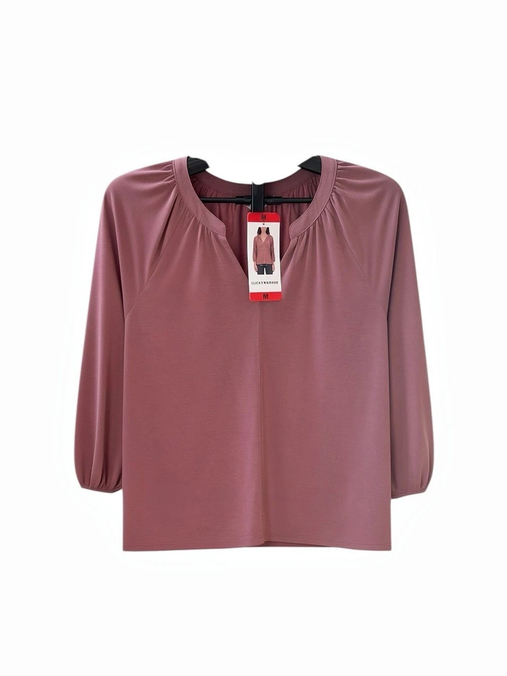 Lucky Brand Blouse Rose Brown Size Medium NWT